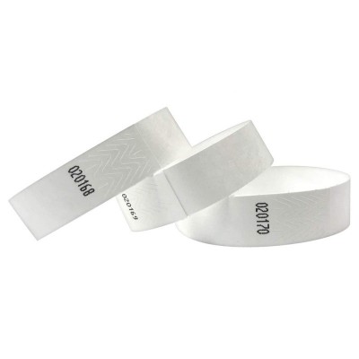 Braccialetti in Tyvek bianco - 1000 pz