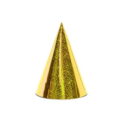 Cappellini party cono oro - 6 pz