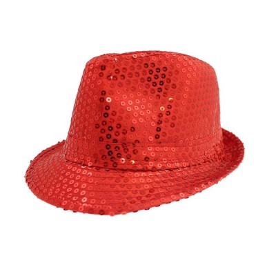 Cappello Paillettes Rosso