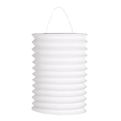 Lanterna carta cilindrica bianca