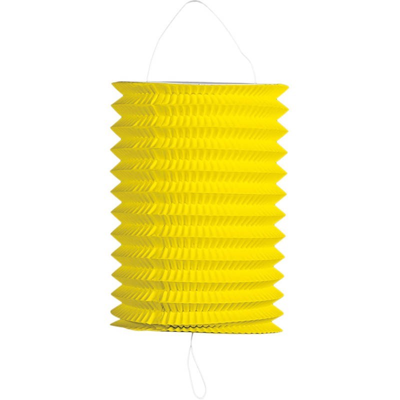 Lanterna carta cilindrica gialla