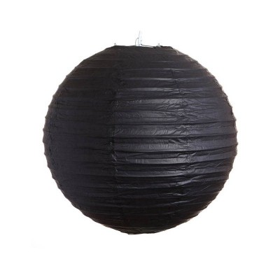 Lanterna decorativa di carta nera cm 25