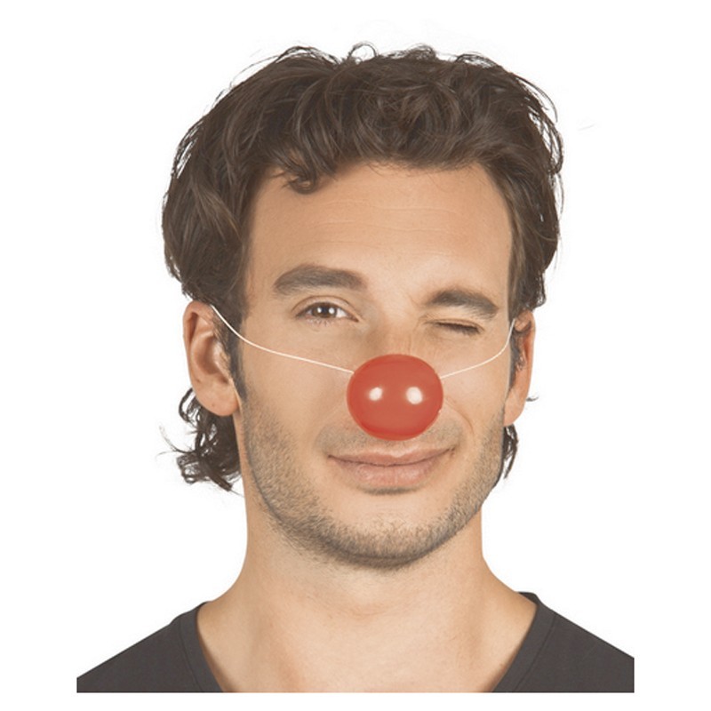 Naso clown plastica con elastico - 1 pz