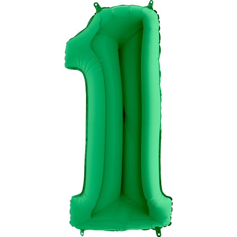 Numero 1 verde 100 cm