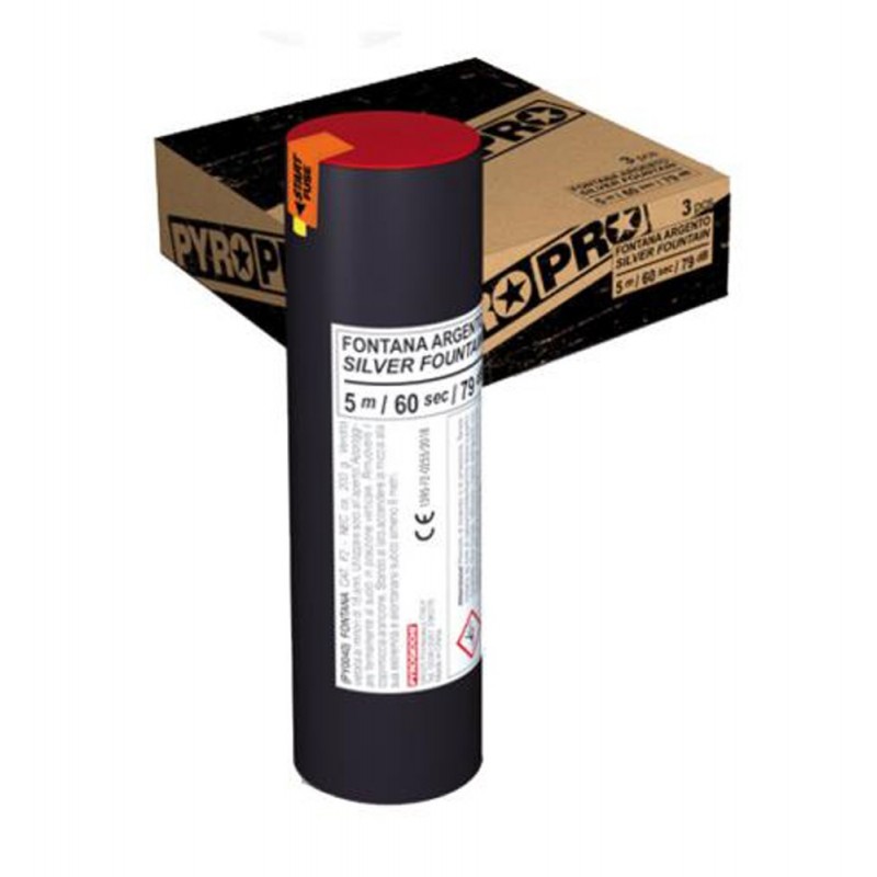 Fontana Professionale argento 5 metri