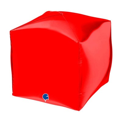 Palloncino mylar Cubo 4D Rosso