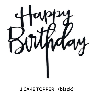 Cake topper / festone per torta - happy birthday (multicolor)