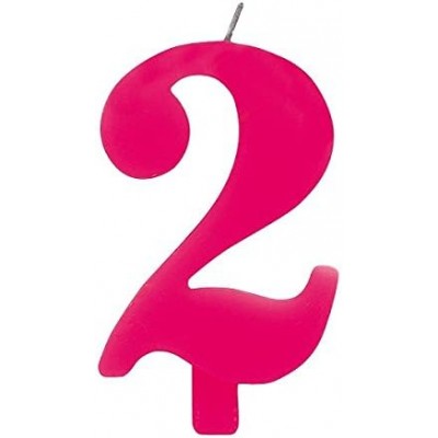 Candelina numero 2 fucsia