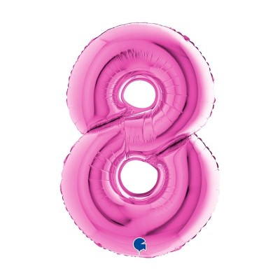 Numero 8 rosa 100 cm