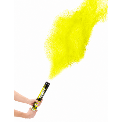 Spara polvere giallo fluo...