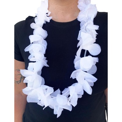 Collana hawaii bianca - 1 pz